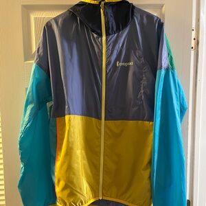 Cotopaxi Vibrant Green Jacket with Yellow Trim